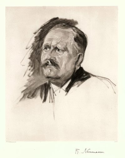 Fr. Naumann / Porträt von M. Liebermann von Max Liebermann